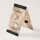 Elegant 28. Linen Hochzeitstag Feier (Rückseite)