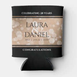 Elegant 28. Linen Hochzeitstag Feier Dosenkühler