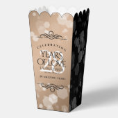 Elegant 28. Linen Hochzeitstag Feier Geschenkschachtel (Rückseite)