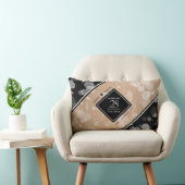 Elegant 28. Linen Hochzeitstag Feier Lendenkissen (Stuhl )