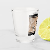 Elegant 28. Linen Hochzeitstag Feier Schnapsglas (Links)