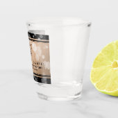Elegant 28. Linen Hochzeitstag Feier Schnapsglas (Rechts)