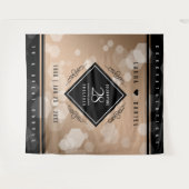 Elegant 28. Linen Hochzeitstag Feier Wandteppich (Vorderseite (Horizontal))