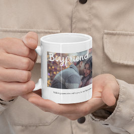 Elegant 2 Foto Boyfriend Jumbo-Tasse