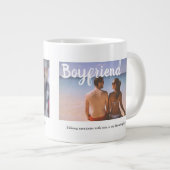 Elegant 2 Foto Boyfriend Jumbo-Tasse (Vorderseite Rechts)