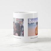 Elegant 2 Foto Boyfriend Jumbo-Tasse (Vorderseite)