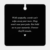 Elegant 2 Foto "Feiern des Lebens" Tribut Ornament Aus Metall (Rückseite)