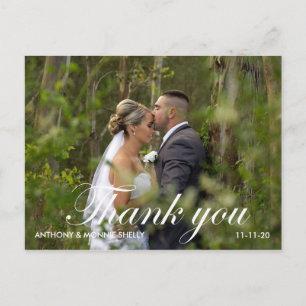 Elegant 2 Foto Hochzeit mit Notizen Vielen Dank Po