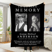 Elegant 2 Foto "In Love Memory" Tribut Fleecedecke