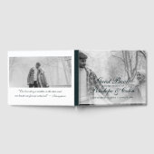 Elegant 2 Foto Library Book Wedding Guest Book Gästebuch (Voll)