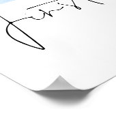 Elegant 2 Foto Script Name 1. Weihnachtsmann müde Poster (Ecke)