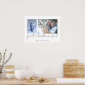 Elegant 2 Foto Script Name 1. Weihnachtsmann müde Poster (Küche)