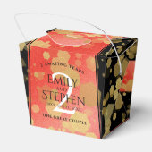 Elegant 2. Garnet Hochzeitstag Geschenkschachtel (Rückseite)