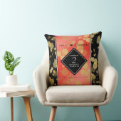 Elegant 2. Garnet Hochzeitstag Kissen (Stuhl )