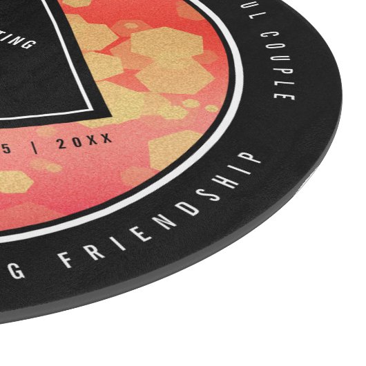 Elegant 2. Garnet Hochzeitstag Schneidebrett (Ecke)