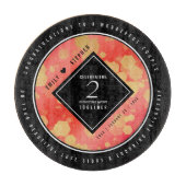 Elegant 2. Garnet Hochzeitstag Schneidebrett (Vorderseite)