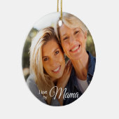Elegant 2 Mother from Daughter Christmas Keramik Ornament (Rechts)