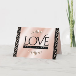 Elegant 30. 46. Geburtstag der Perle Dankeskarte