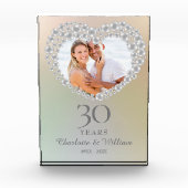 Elegant 30. Hochzeitspearl Fotoblock (Vorderseite)