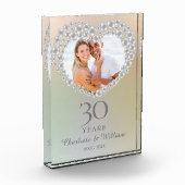 Elegant 30. Hochzeitspearl Fotoblock (Links)