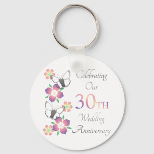 Elegant 30 Jahre Schlüsselanhänger