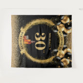 Elegant 30. Man Birthday Whiskey Party Banner Wandteppich (Vorderseite (Horizontal))