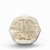 Elegant 30. Pearl Wedding Anniversary-Geschenk Fotoblock (Vorderseite)