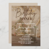 Elegant 31. Geburtstag Einladungen Champagne Chic (Vorne/Hinten)