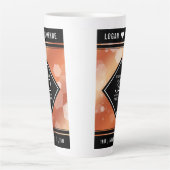 Elegant 32nd Bronze Wedding Anniversary Milchtasse (Vorderseite)