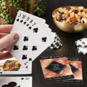 Elegant 32nd Bronze Wedding Anniversary Spielkarten (In Situ)