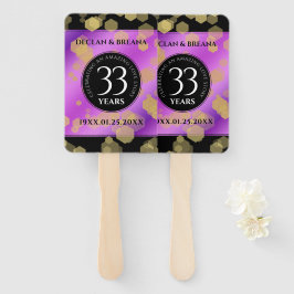Elegant 33. Geburtstag von Amethyst Fächer