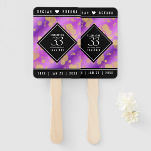 Elegant 33. Geburtstag von Amethyst Fächer