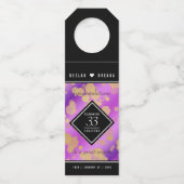 Elegant 33. Geburtstag von Amethyst Flaschenanhänger (Vorderseite)