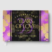Elegant 33. Geburtstag von Amethyst Gästebuch (Vorderseite)