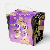 Elegant 33. Geburtstag von Amethyst Geschenkschachtel (Rückseite)