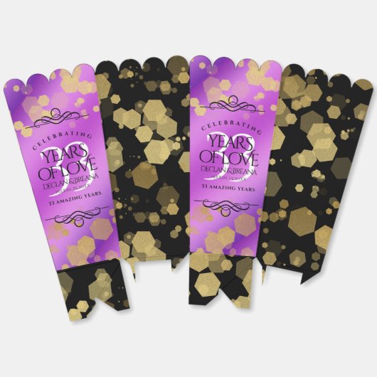 Elegant 33. Geburtstag von Amethyst Geschenkschachtel (Ungeklappt)