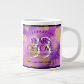 Elegant 33. Geburtstag von Amethyst Jumbo-Tasse (Rechts)