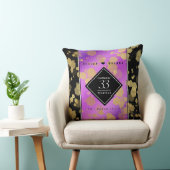 Elegant 33. Geburtstag von Amethyst Kissen (Stuhl )