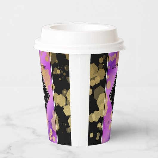 Elegant 33. Geburtstag von Amethyst Pappbecher (Rechts)