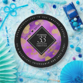 Elegant 33. Geburtstag von Amethyst Pappteller (Party)