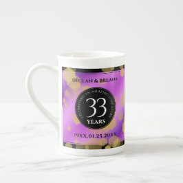 Elegant 33. Geburtstag von Amethyst Porzellantasse