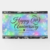 Elegant 34. Opal Hochzeitstag Banner (Horizontal)