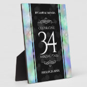 Elegant 34. Opal Hochzeitstag Fotoplatte (Seite)