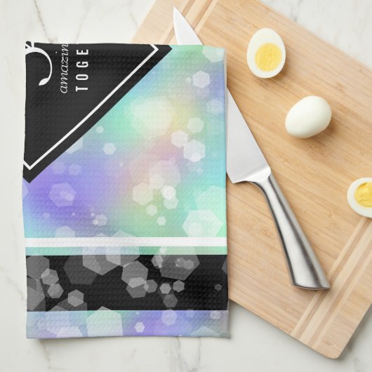 Elegant 34. Opal Hochzeitstag Geschirrtuch (Viertel Falte)