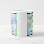 Elegant 34. Opal Hochzeitstag Jumbo-Tasse (Vorderseite)