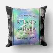 Elegant 34. Opal Hochzeitstag Kissen (Rückseite)