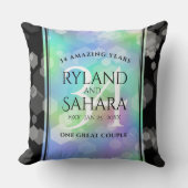 Elegant 34. Opal Hochzeitstag Kissen (Vorderseite)