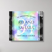 Elegant 34. Opal Hochzeitstag Leinwanddruck (Vorderseite)