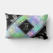 Elegant 34. Opal Hochzeitstag Lendenkissen (Rückseite)