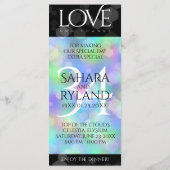 Elegant 34. Opal Hochzeitstag Menükarte (Rückseite)